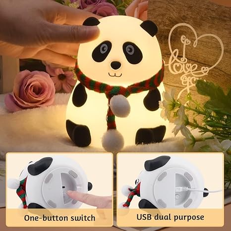 Panda Night Lamp for Bedroom, Cute Lamp, Night Lamp for Kids